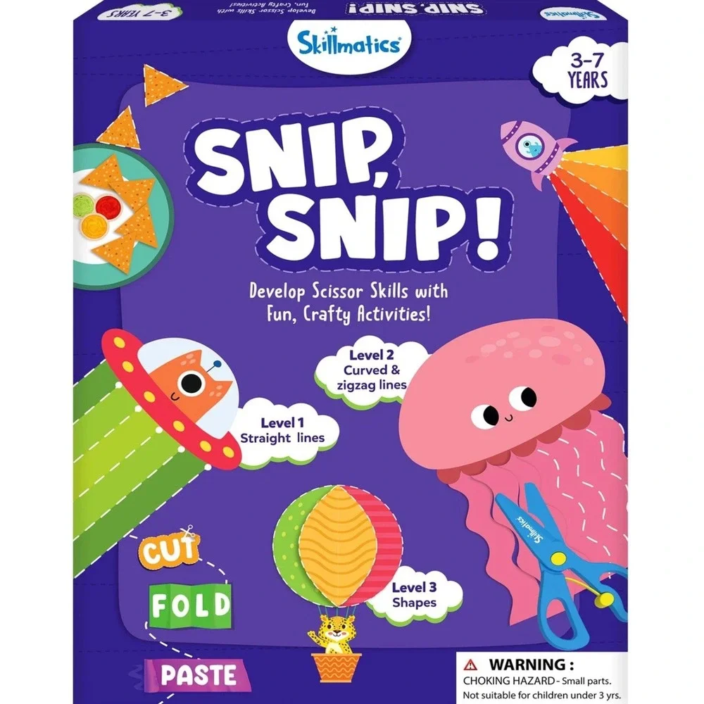 Scissor Skills Activity Book for Kids - 25 Fun Cutting Activities, Christmas